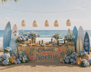 Ohana Means Noellie: Our Stitch Day Surf Kid Party