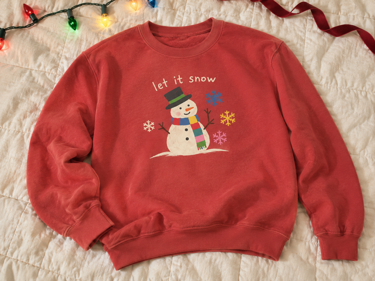 Let it Snow Snowman Crewneck