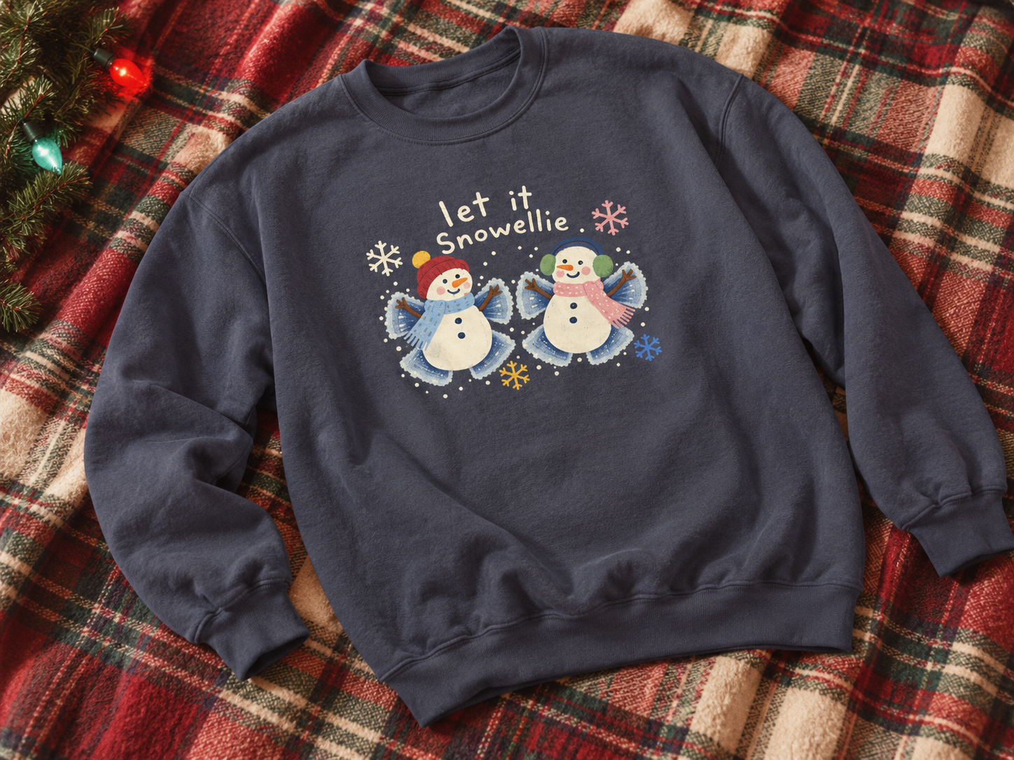 Let it Snowellie Angels Crewneck