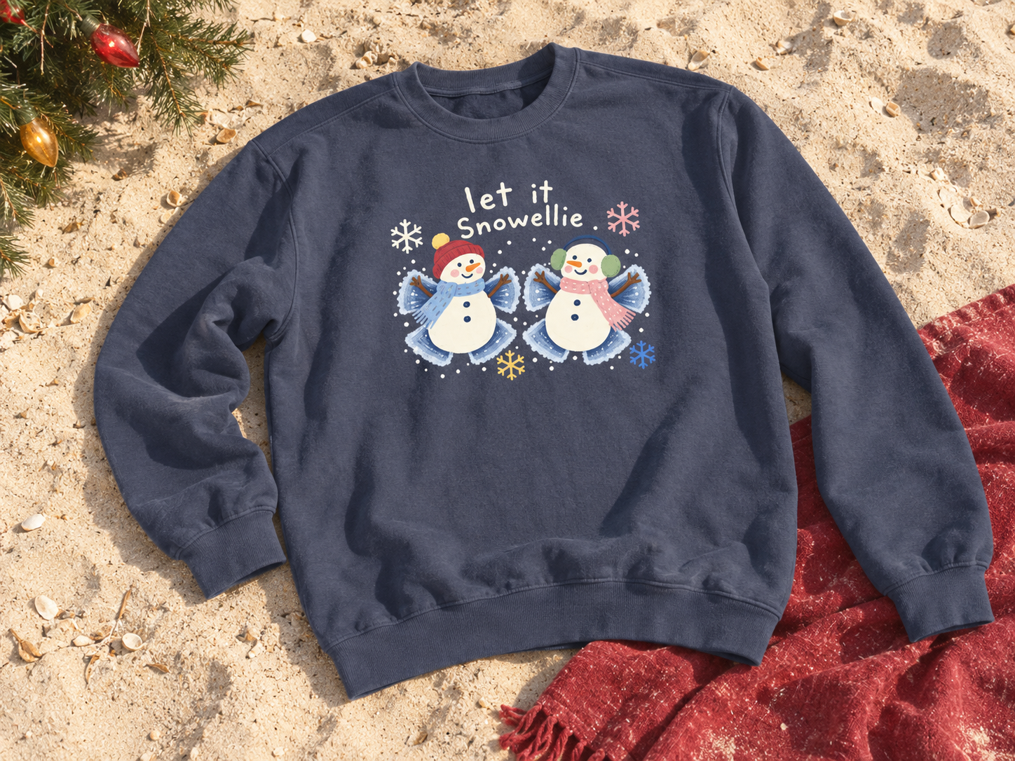 Let it Snowellie Angels Crewneck